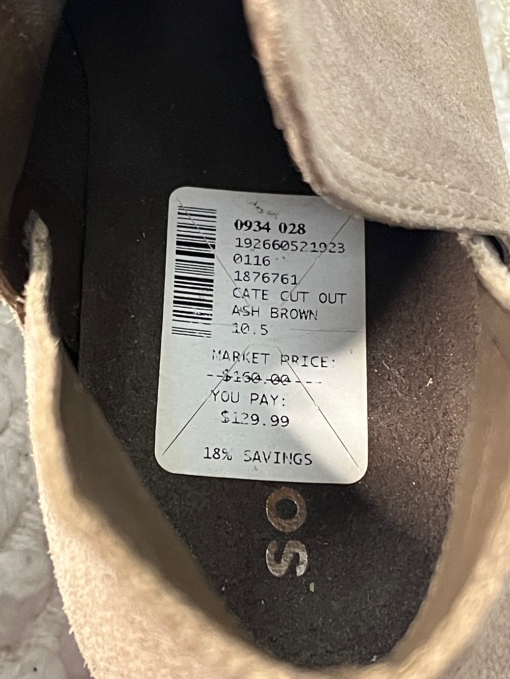 NWT Sorel Women’s Cate Cut Out Boot - Ash Brown - 10.5 (as is) - Picture 9 of 13